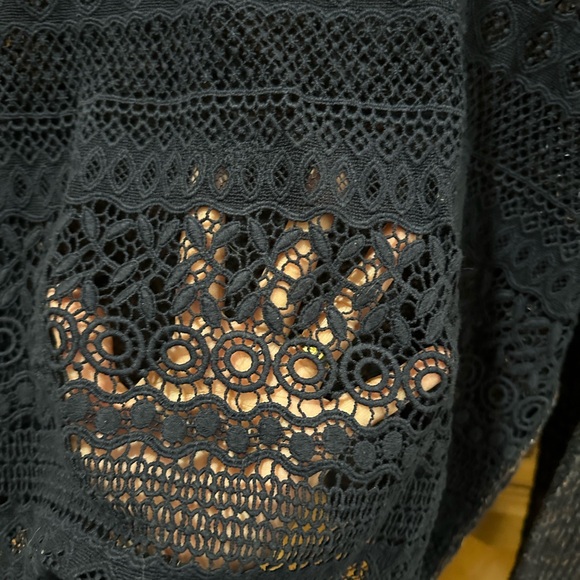 {VGUC} FREE PEOPLE Sweet Jane Crochet Back Sweater - Picture 8 of 11